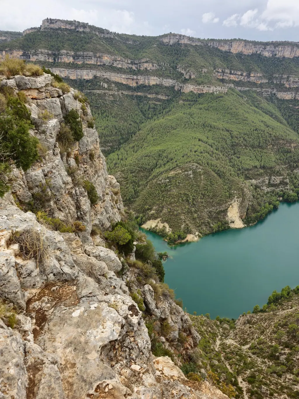 El cañón del Júcar visto desde el Castillo de Chirel, Cortes de Pallás, Valencia