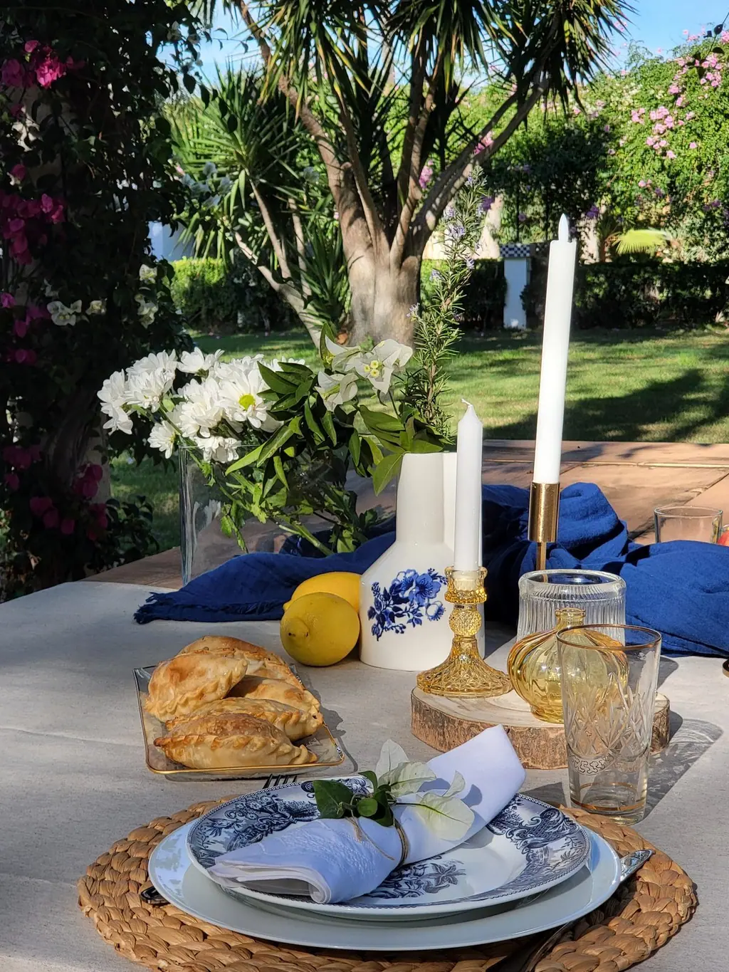 Empanadas recién hechas en Villa Paula