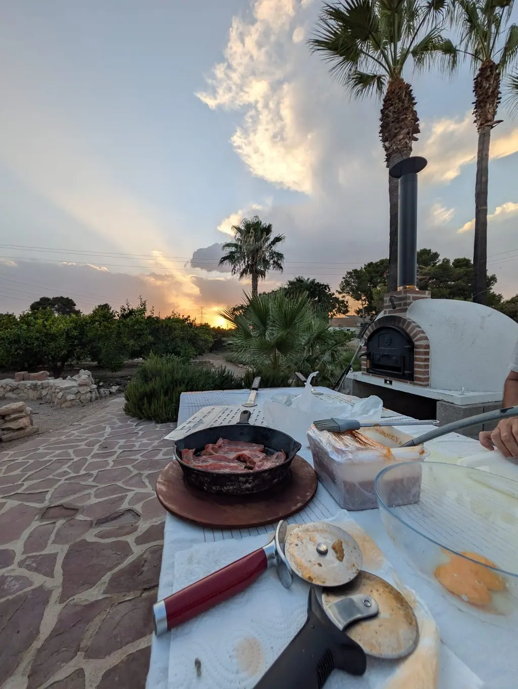 El horno de barro en Villa Paula
