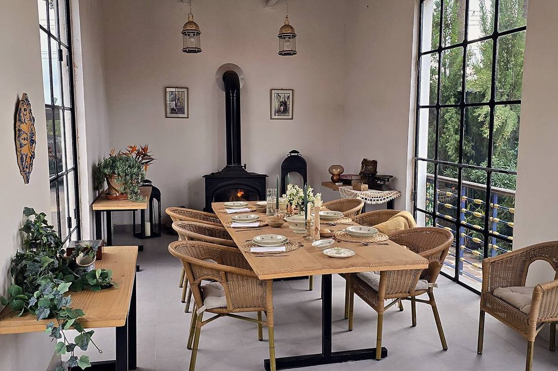 Cenador cerrado y climatizado de Villa Paula