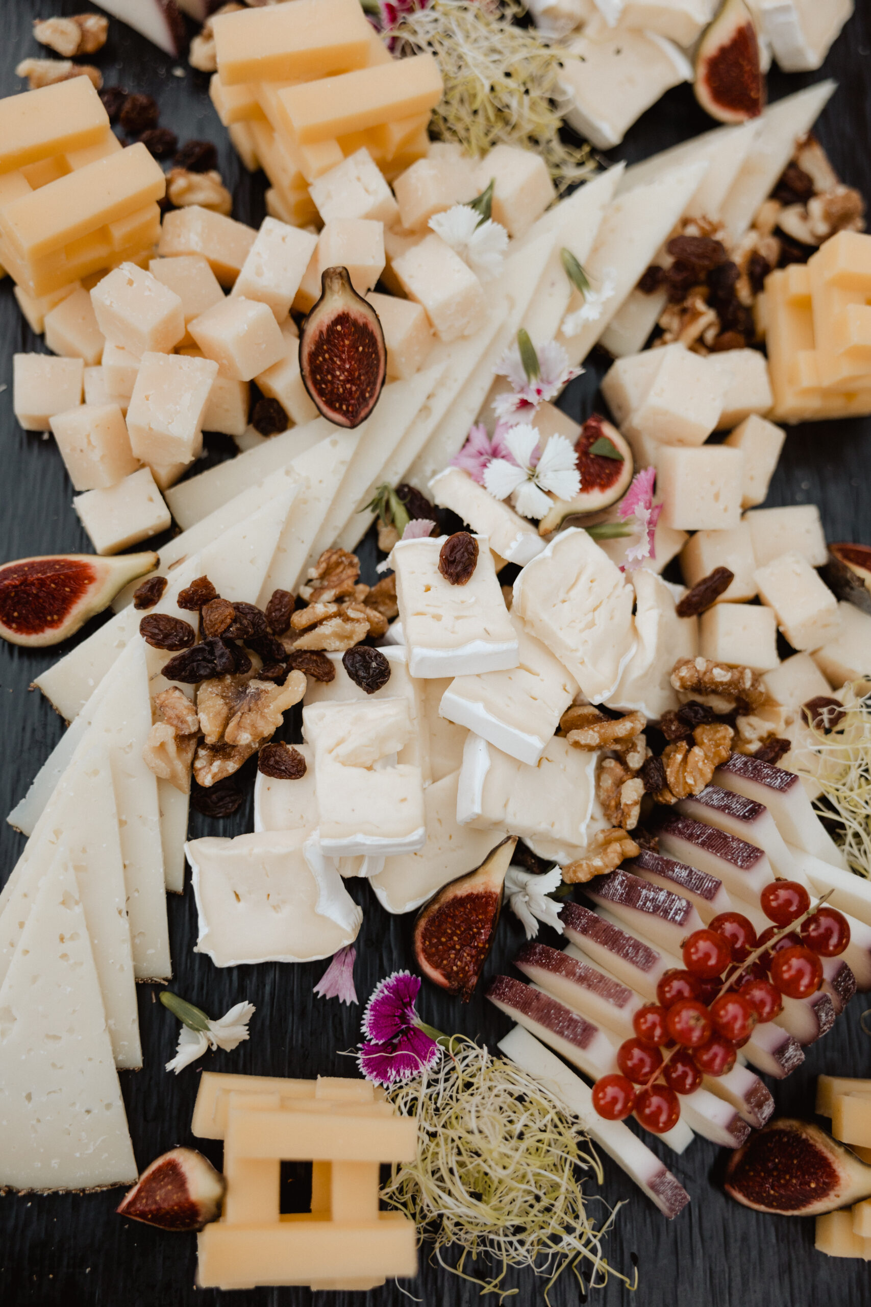 Mesa de catering montada en Villa Paula, Valencia