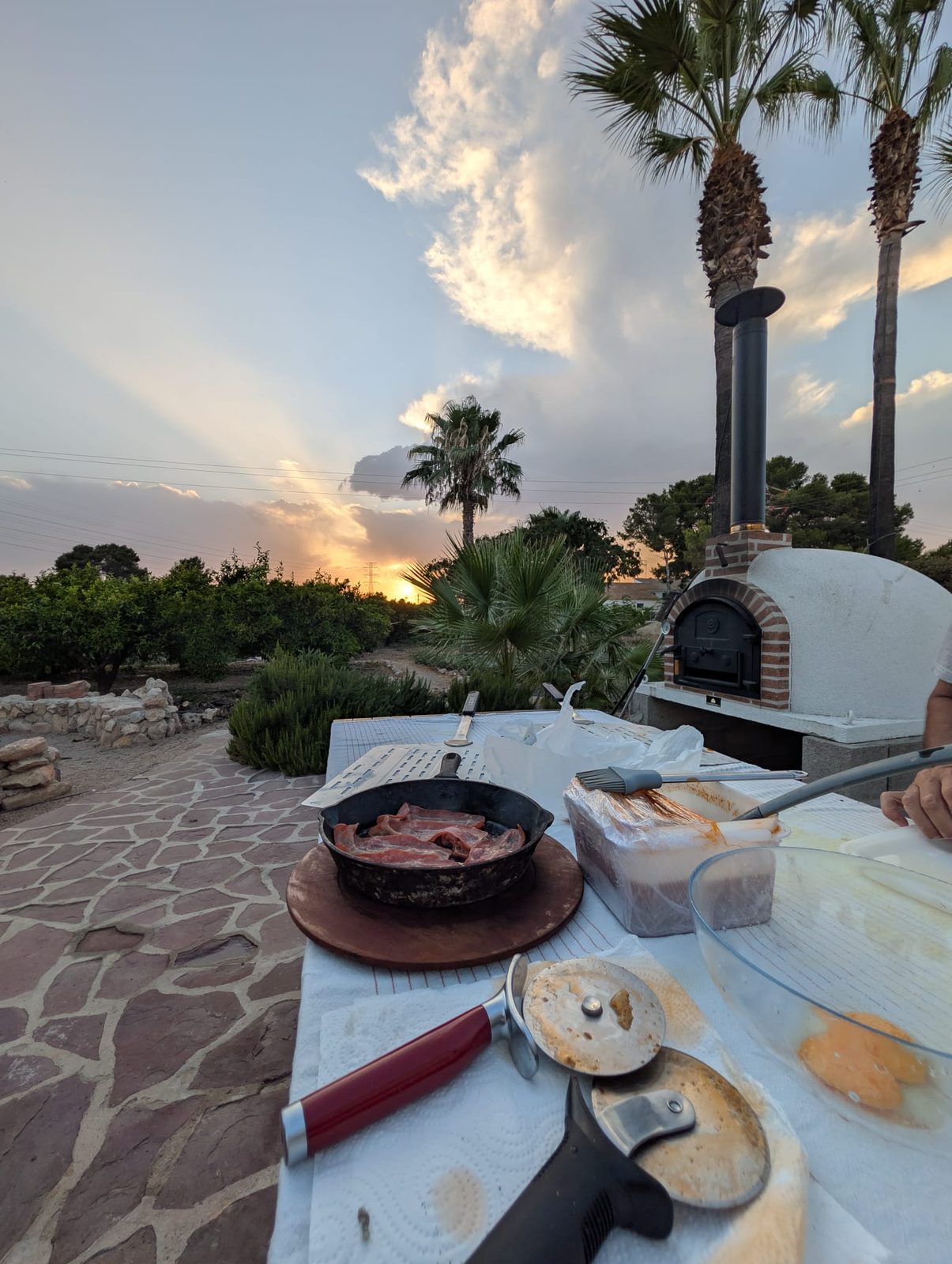 El horno de barro en Villa Paula